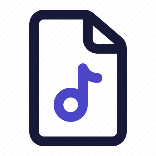 Music, file, audio, document icon - Download on Iconfinder