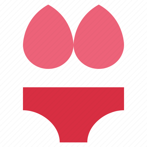 Bikini, swimming, underwear, bra, lingerie, garment, dress icon - Download on Iconfinder