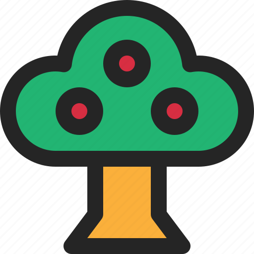 Fruit, tree, orchard, plant, farming, cultivate, agriculture icon - Download on Iconfinder