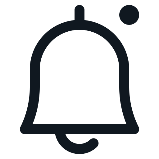 Bell, dot, notification, notify, ring icon Free download