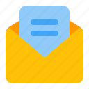email, envelope, message, open, ui