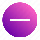 minus, subtract, negative, mathematics, ui
