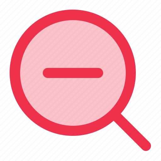Zoom, out, magnifying, glass, lens, ui icon - Download on Iconfinder