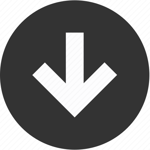 Arrow, circle, down, download, downward, save, guardar icon - Download on Iconfinder