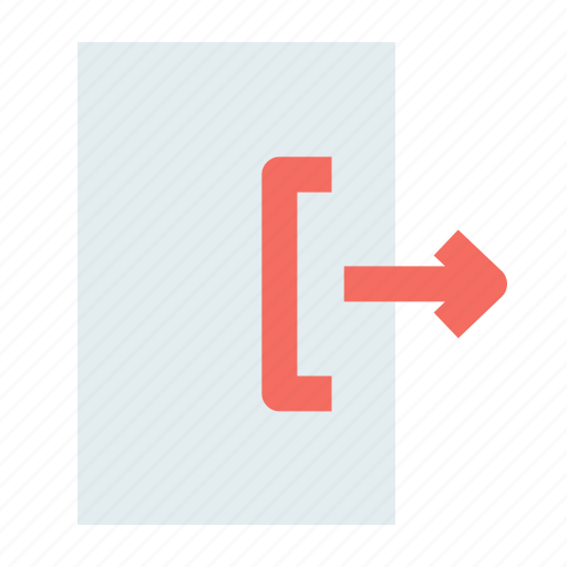 Door, evacuate, exit, logout icon - Download on Iconfinder
