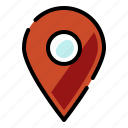 location, pin, place, point