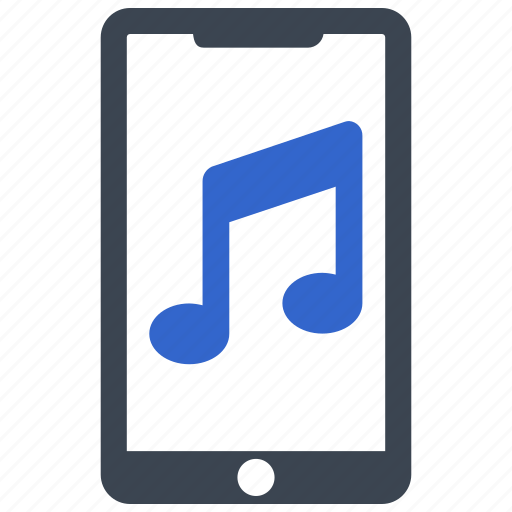 Mobile, mobile music, musical, note icon - Download on Iconfinder