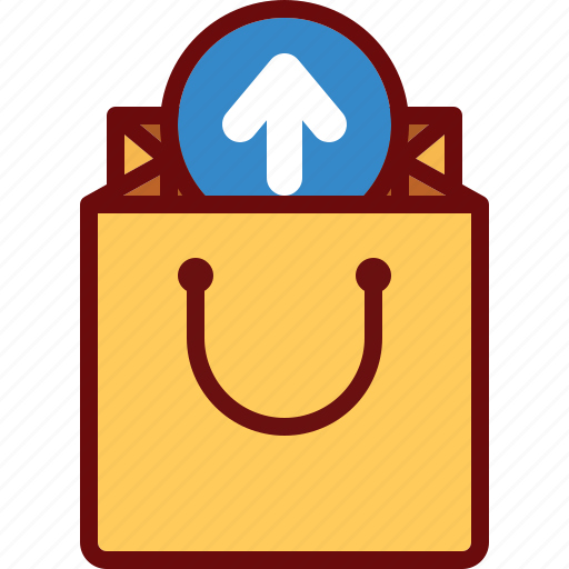 Arrow, bag, buy, ecommerce, remove, shop, upload icon - Download on Iconfinder