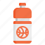 water, bottle, plastic, ball, basketball, drink, drinking, hydration, sport 