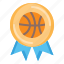 award, badge, champion, ball, basketball, game, medal, winner, sport 