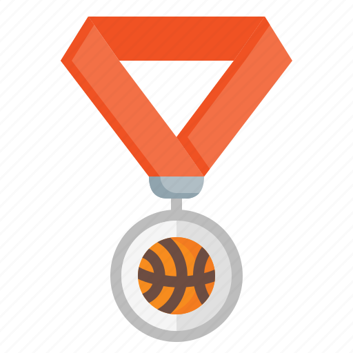 Medal, ball, basketball, award, badge, champion, sport icon - Download on Iconfinder