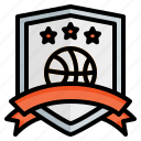 badge, emblem, shield, team, club, basketball, sport, basket ball