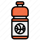 water, bottle, plastic, ball, basketball, drinking, hydration, sport, basket ball