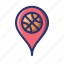 basket, basketball, location, place, sport 