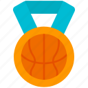 medal, game, victory, award, basketball, sport, ball
