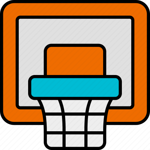 Backboard, hoop, basket, net, basketball, sport, ball icon - Download on Iconfinder