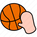 block, hand, defense, blocked, basketball, sport, ball