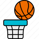 net, hoop, basket, equipment, basketball, sport, ball