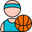 player, person, user, avatar, basketball, sport, ball 