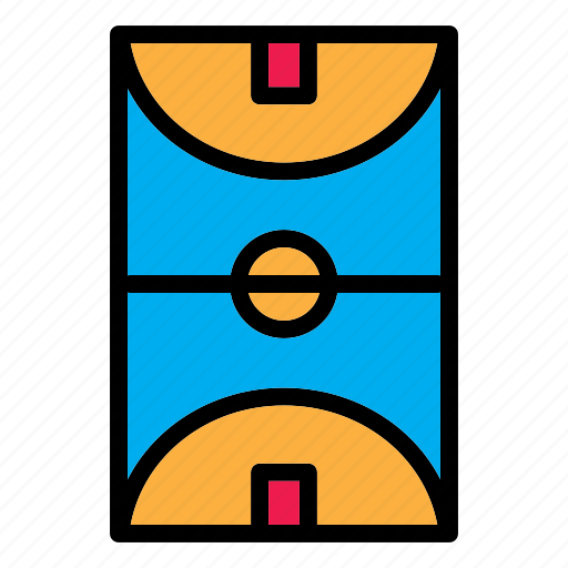 Basketball field, basketball, sports, sport, ball, game, basketball net icon - Download on Iconfinder