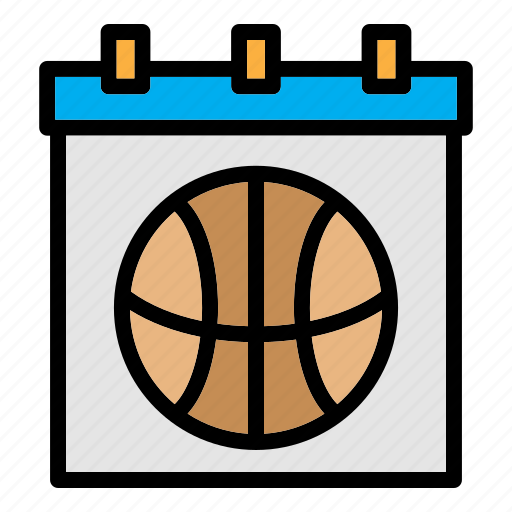 Basketball calendar, sporting event, sport calendar, basketball match, sports schedule, date, schedule icon - Download on Iconfinder