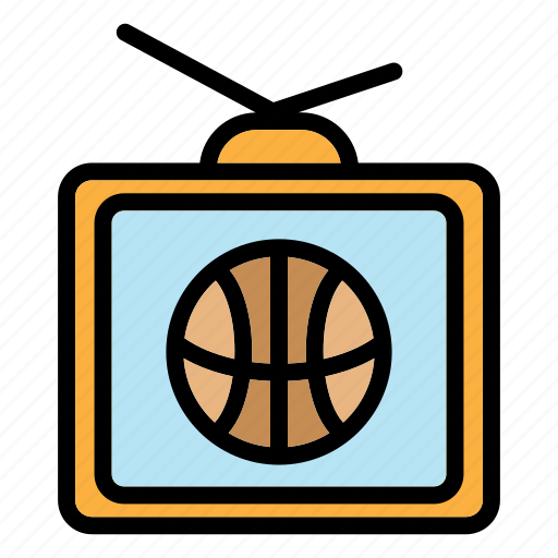 Basketball tv, basketball streaming, television, basketball, entertainment, sport, sports icon - Download on Iconfinder