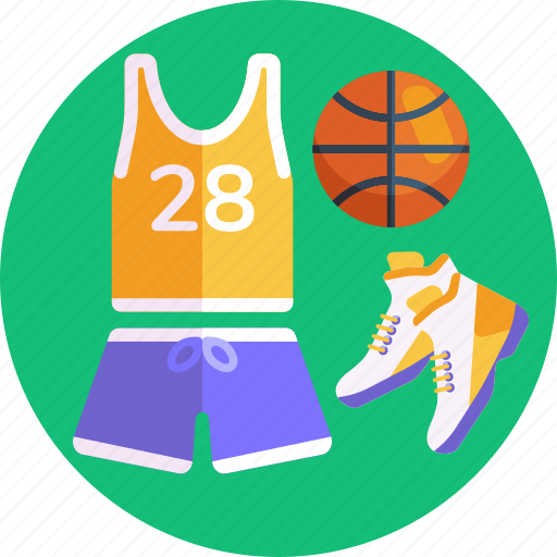 Jersey, sports, basketball gear, basketball, sports wear, sports shoes, ball icon - Download on Iconfinder