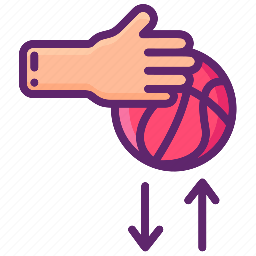 Ball, basketball, dribble, hand icon - Download on Iconfinder