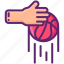 basketball, dribbling, hand 