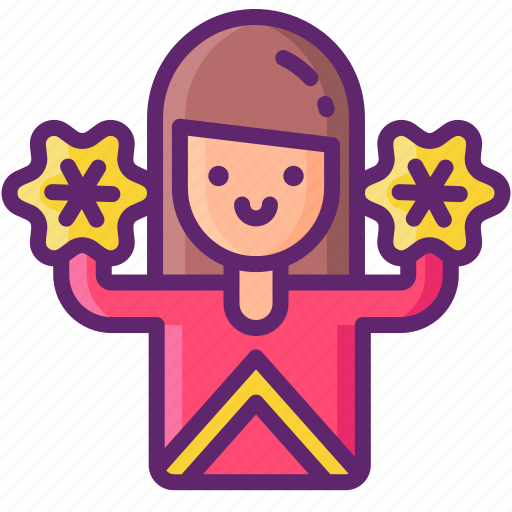 Cheerleader, female, woman icon - Download on Iconfinder