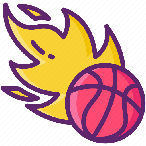 Ball, basketball, flaming, sport icon - Download on Iconfinder
