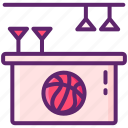 bar, basketball, sports