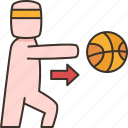 pass, ball, chest, thrown, basketball