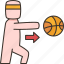 pass, ball, chest, thrown, basketball 