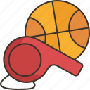 whistle, basketball, coach, referee, signal