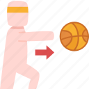 pass, ball, chest, thrown, basketball