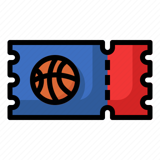 Ticket, basketball, game, sport, competition icon - Download on Iconfinder