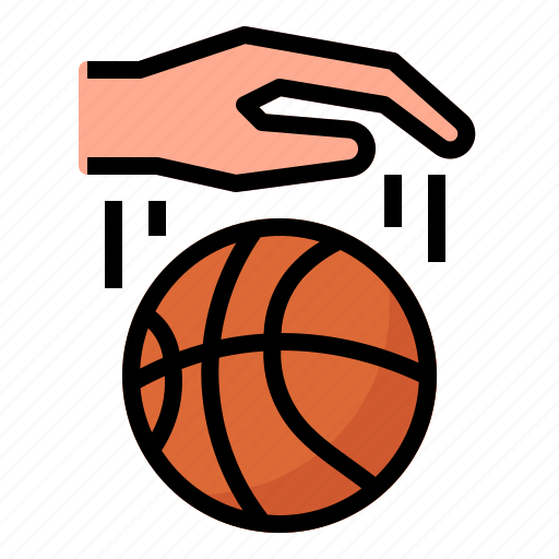 Dribble, basketball, sport, game, competition, ball, hand icon - Download on Iconfinder