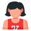 player, avatar, woman, female, basketball, people, sport 