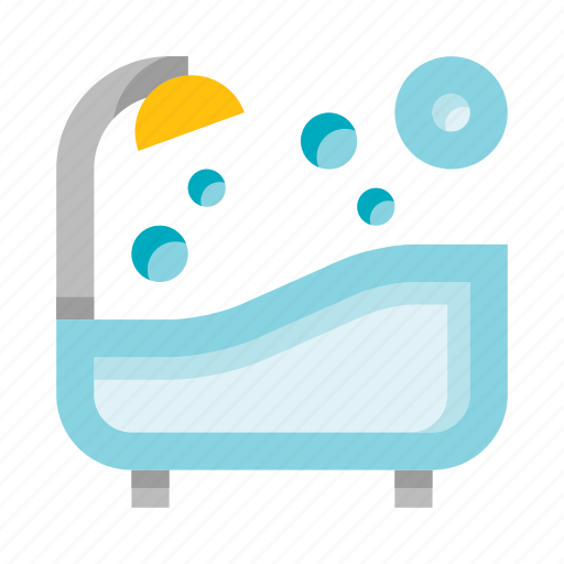 Bathroom, bath, bathtub, foam icon - Download on Iconfinder