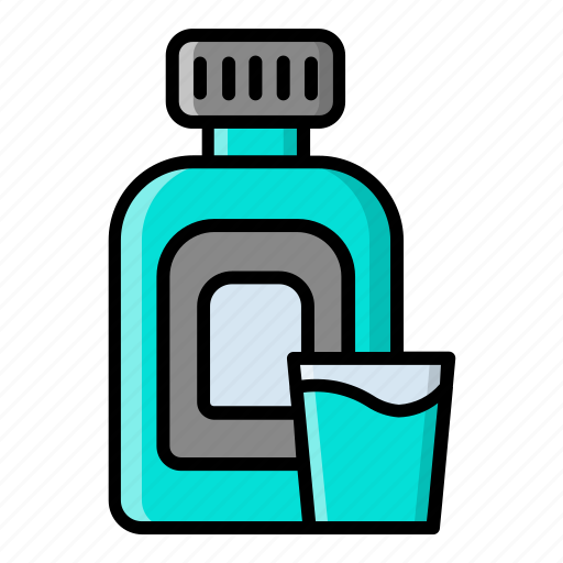 Bath, bathroom, clean, hygiene, mouthwash, wash icon - Download on Iconfinder