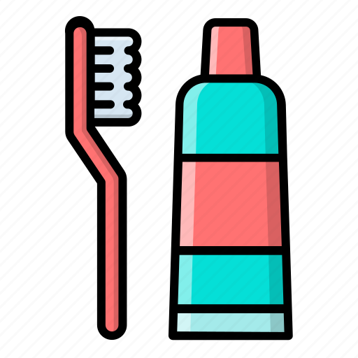 Bath, bathroom, clean, hygiene, tooth brush, tooth paste, wash icon - Download on Iconfinder