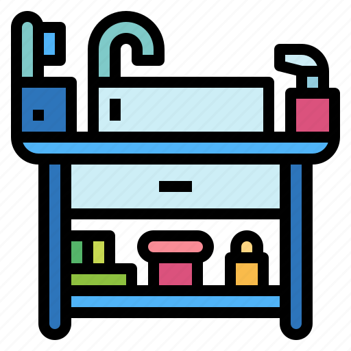 Wash, basin, bathroom, dresser, furniture icon - Download on Iconfinder