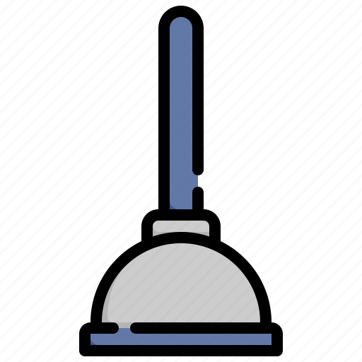 Plunger, toilet, clean, utensil, tool icon - Download on Iconfinder