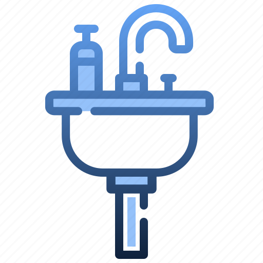 Sink, basin, faucet, washbasin, furniture, and, household icon - Download on Iconfinder