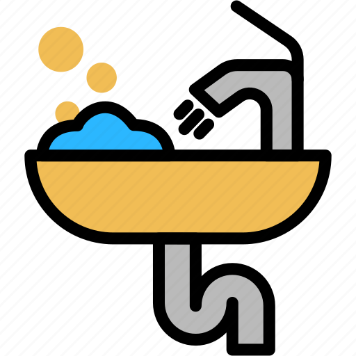 Bathroom, hygiene, sink, washing, water icon - Download on Iconfinder