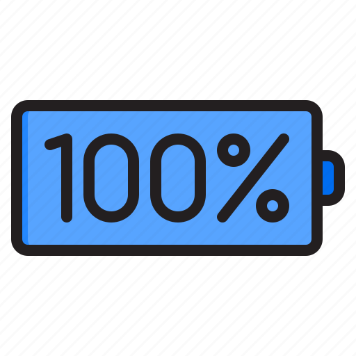 Battery, full, power, charge, charging icon - Download on Iconfinder