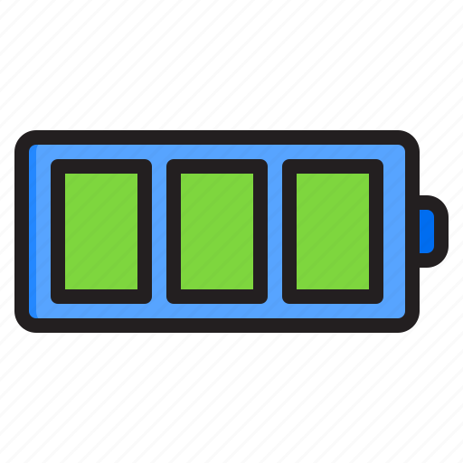 Battery, level, charge, energy, full, power icon - Download on Iconfinder