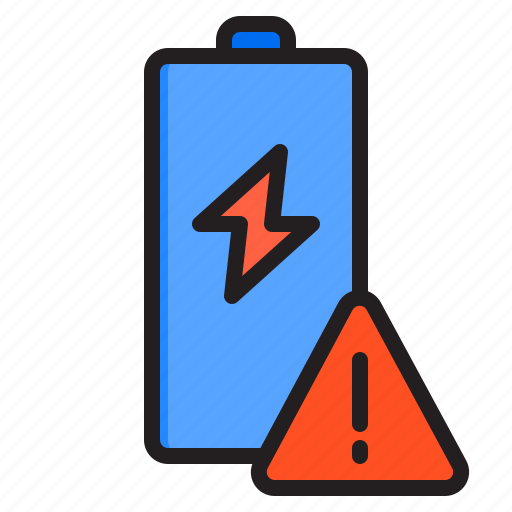 Charge, battery, electricity, energy, warning, sign icon - Download on Iconfinder