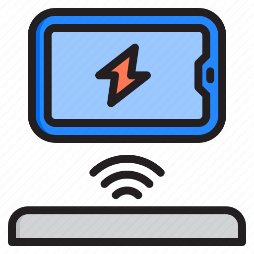 Mobile, battery, electricity, wireless, charge icon - Download on Iconfinder